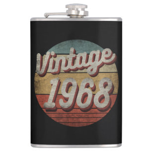VINTAGE 1968 MEN WOMEN BIRTHDAY GIFT FLASK