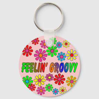 Vintage 1970's "Feelin' Groovy" gifts Keychain