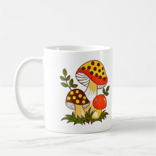 Vintage 1970s Merry Mushroom Coffee Mug