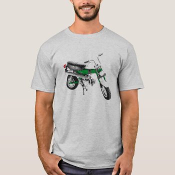 Vintage 1970's Mini Bike Trail 70 Green T-shirt by SmokyKitten at Zazzle
