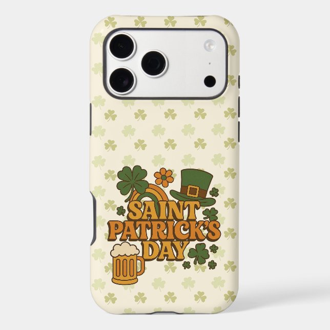 Vintage 1970s Saint Patrick's day  iPhone Case (Back)