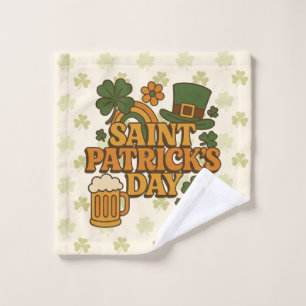 Vintage 1970s Saint Patrick's day Wash Cloth