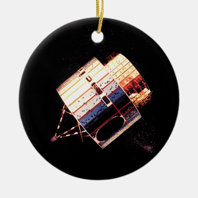 Vintage 1970's Satellite Ceramic Ornament (Front)