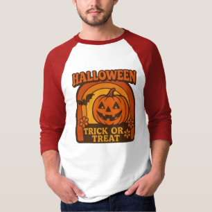 Vintage, 1970s style Halloween pumpkin T-Shirt