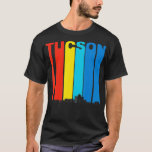 Vintage 1970s Style Tucson Arizona Skyline  T-Shirt