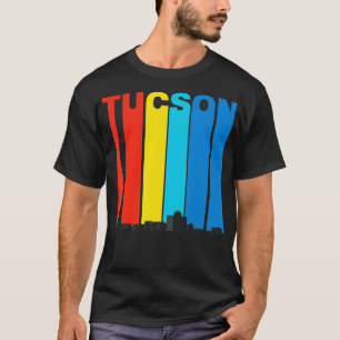 Vintage 1970s Style Tucson Arizona Skyline  T-Shirt