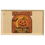 Vintage 1970s Trick or Treat Halloween Place Card Holder