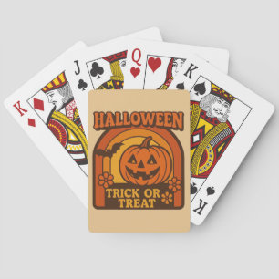 Vintage 1970s Trick or Treat Halloween Poker Cards