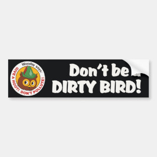 Vintage 1970s Woodsy Owl Bumper Sticker