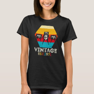 Vintage 1971 50th Birthday Cassette Tape For Men W T-Shirt