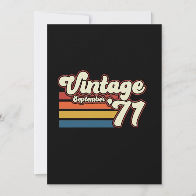 Vintage 1971 50th Birthday Invitation (Front)