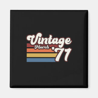 Vintage 1971 50th Birthday March Magnet