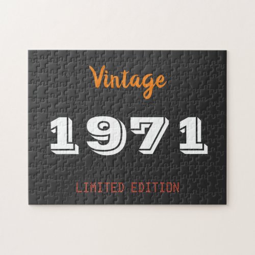 Vintage 1971 limited edition 50th Birthday Gift Jigsaw Puzzle