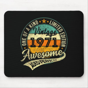 Vintage 1971 Limited Edition 55 Year Old 55th Birt Mouse Pad