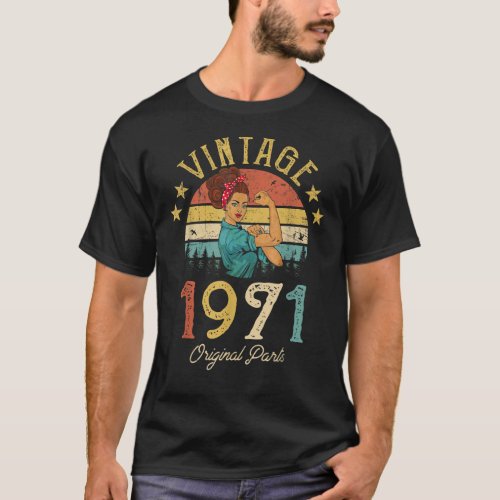 Vintage 1971 Made in 1971 49th birthday 49 years o T_Shirt