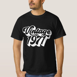 Vintage 1971 Retro Years Of Birth70s, Gift T-Shirt