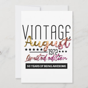 Vintage 1972 50 Years Old Gifts 50Th Birthday Gift Save The Date