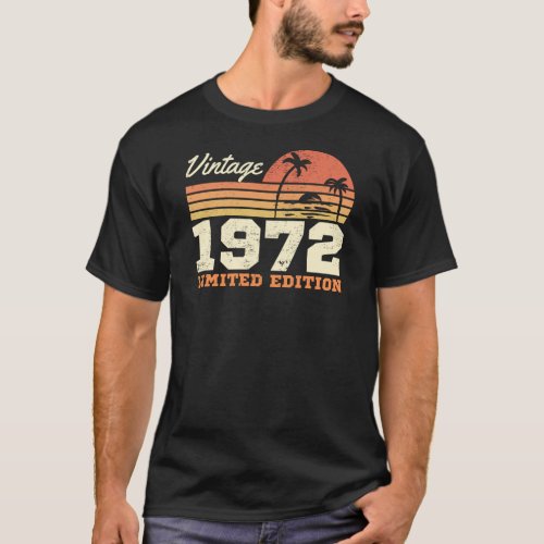 Vintage 1972 52nd Birthday T_Shirt