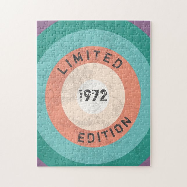 Vintage 1972 Limited Edition 54th Birthday Jigsaw  Puzzle (Vertical)