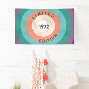 Vintage 1972 Limited Edition Banner – Retro 54th