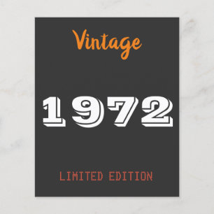 Vintage 1972 Limited Edition – Personalized 54th