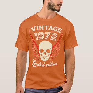 Vintage 1972 Limited Edition Skull And Wings T-Shirt