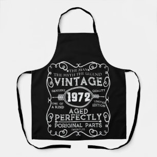 Vintage 1972 Man Myth Legend 49th Birthday Apron