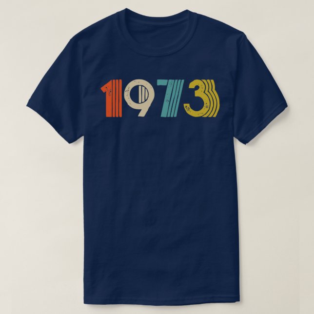 Vintage 1973 45th BirthdayTShirt T-Shirt (Design Front)