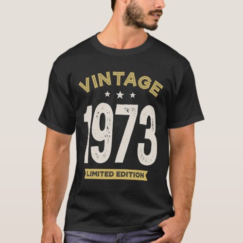 Vintage 1973 _ 49th birthday Retro Classic T_Shirt