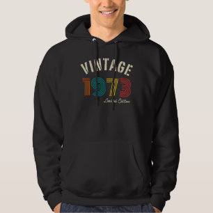 Vintage 1973 51st Birthday Hoodie