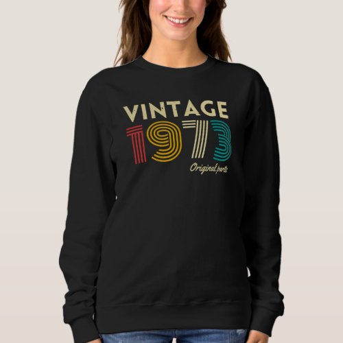 Vintage 1973 51st Birthday Sweatshirt