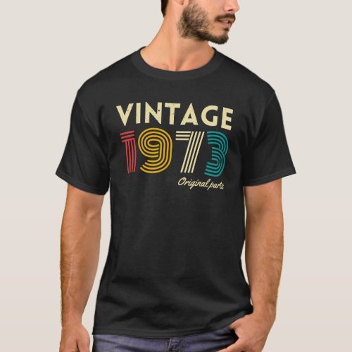 Vintage 1973 51st Birthday T_Shirt