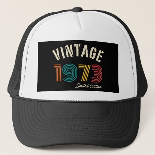 Vintage 1973 51st Birthday Trucker Hat