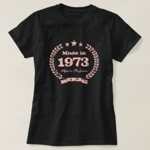 Vintage 1973 Aged to perfection vintage crest lady T-Shirt