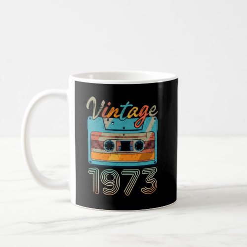 Vintage 1973 Cassette Tape Retro 50th Birthday 50  Coffee Mug