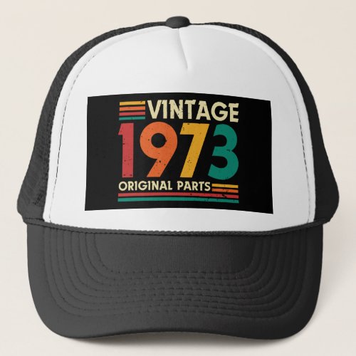 Vintage 1973 Limited Edition 51st  Birthday Trucker Hat