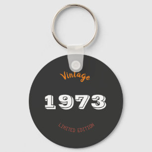Vintage 1973 Limited Edition 53rd Birthday Retro Keychain