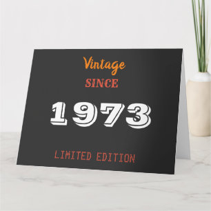 Vintage 1973 Limited Edition Birthday Card   53rd 