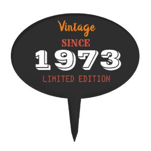 Vintage 1973 Limited Edition Cake Topper – 53rd