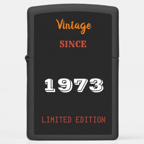 Vintage 1973 year limited edition 50th Birthday  Zippo Lighter