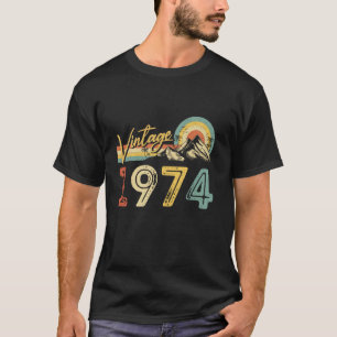 Vintage 1974 50th Birthday 50 Year Old Gift Retro  T-Shirt
