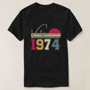 Vintage 1974, 50th Birthday Gift T-Shirt
