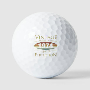 Vintage 1974 50th Birthday Golf Balls
