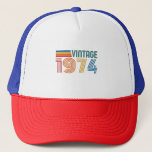 Vintage 1974 50th Birthday Trucker Hat