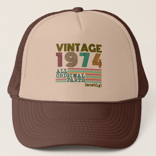Vintage 1974 _ All original parts mostly Trucker Hat