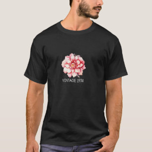 Vintage 1974 Classic Cherry Blossom Flower Art 50t T-Shirt