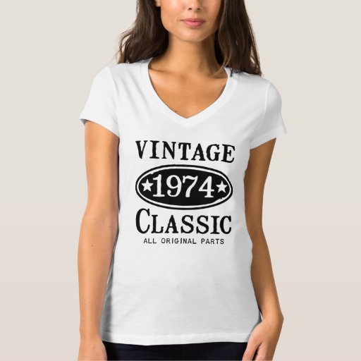 Vintage 1974 Classic T-shirt | Zazzle