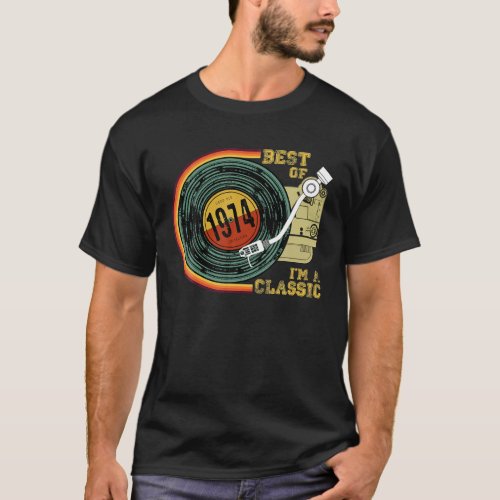 Vintage 1974 Im Classic 50th Birthday Graphic T_Shirt