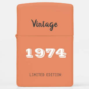 Vintage 1974 Limited Edition 52nd Birthday Gift Zippo Lighter