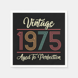 Vintage 1975 50th Birthday Napkins